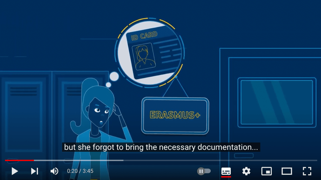 Print screen of a motion video with a young student.